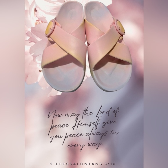 Gianni Bini Pink and Yellow Buckle Sandals, Size 11 - Picture 1 of 11